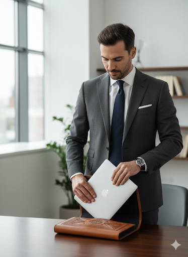 حقيبة كمبيوتر محمول أنيقة وعملية 💻💼