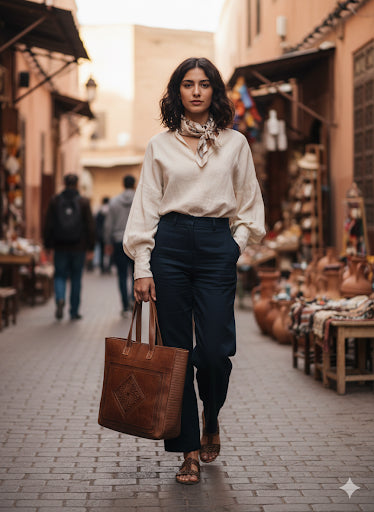 محفظة جلدية يدوية فاخرة – لمسة أصيلة وأناقة دائمة